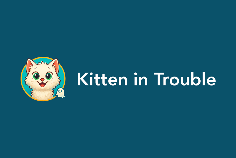 Kitten in Trouble logo